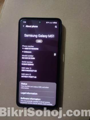Samsung Galaxy M51, 6/128